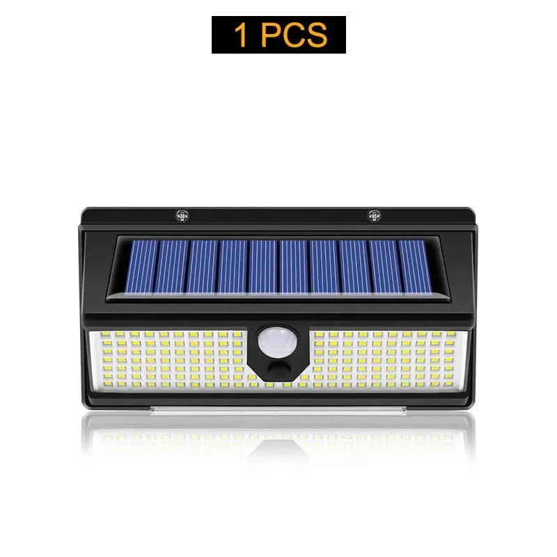 190led Solar Led Light Outdoor Garden Decoration Wall Lamp With 4 Mode IP65 Waterproof Solar Motion Sensor Light For Yard Door