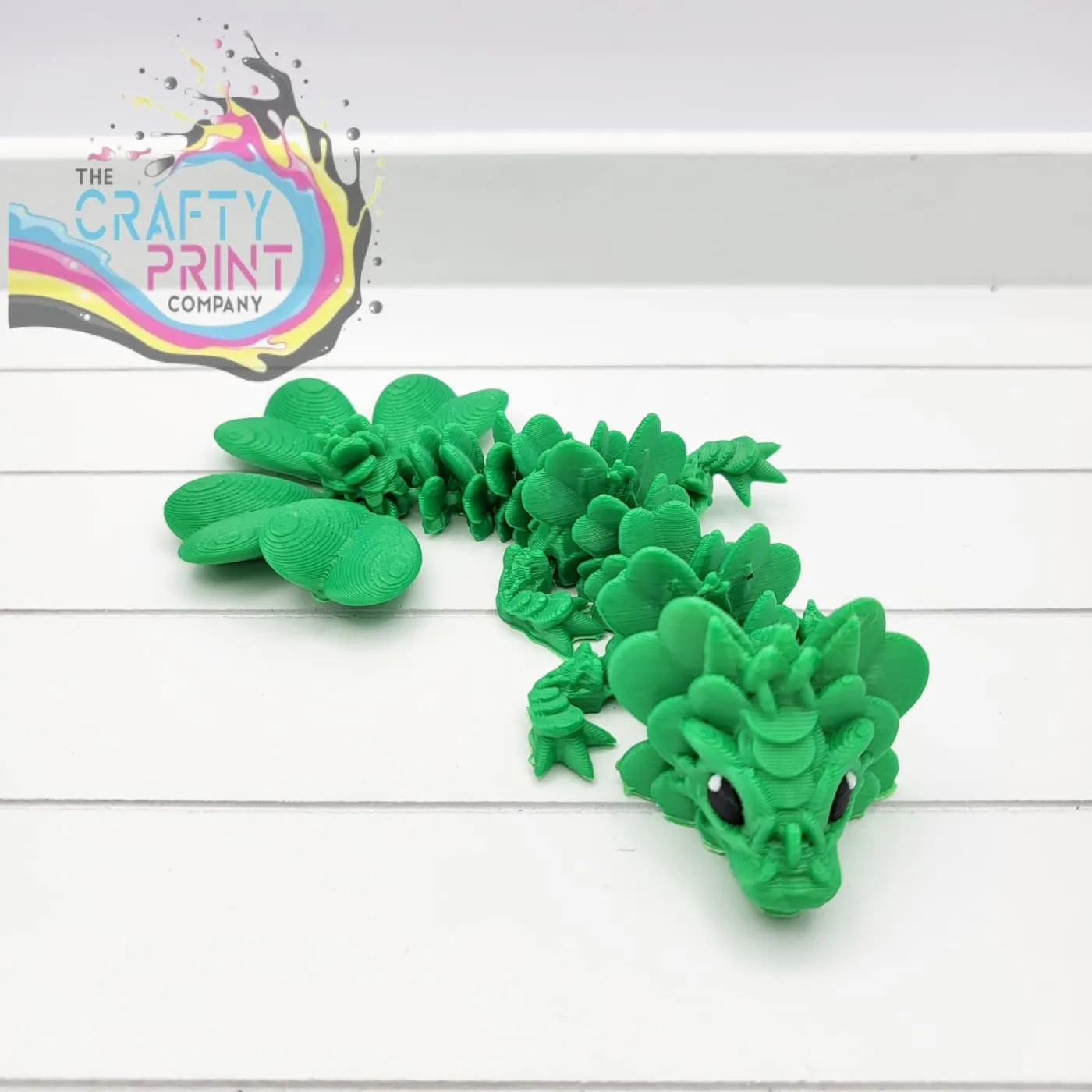 3D Printed Baby Lucky Clover Dragon in Egg