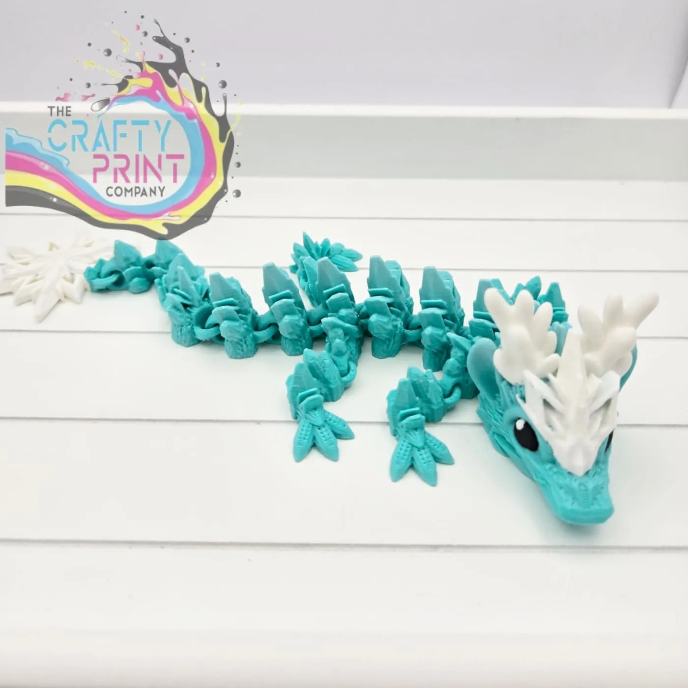 3D Printed Baby Winter Dragon in Egg