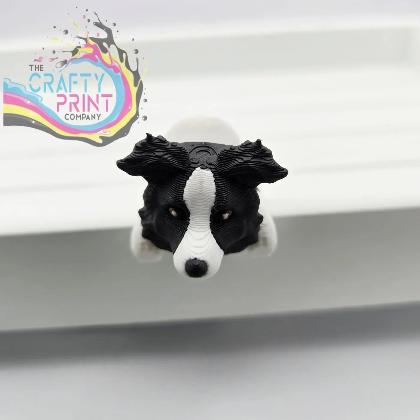 3D Printed Border Collie Articulated Flexi Keyring/Fidget