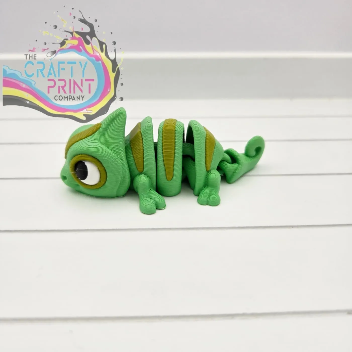 3D Printed Chameleon Articulated Flexi Fidget