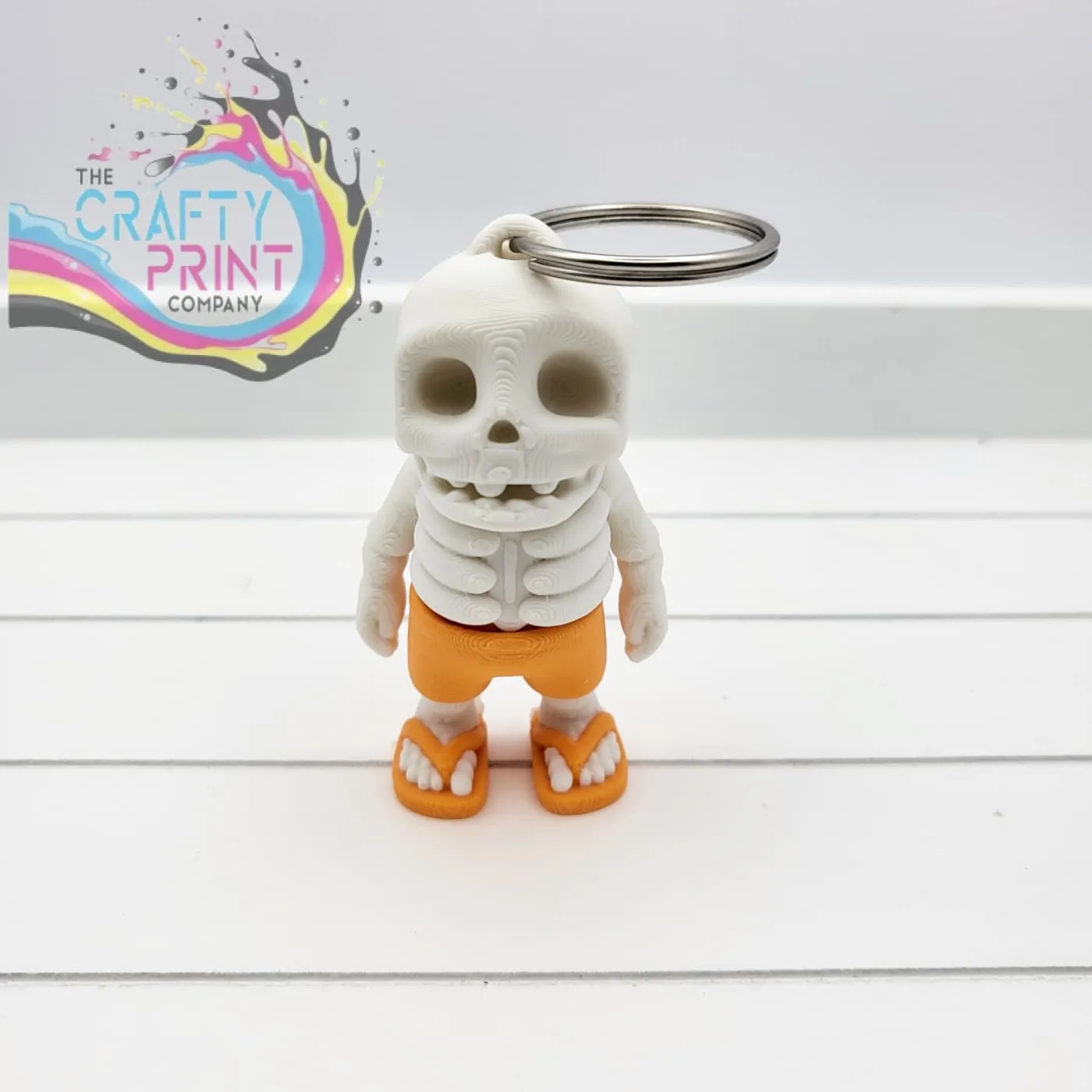 3D Printed Fully Articulated Mini Summer Ready Skeleton Fidget