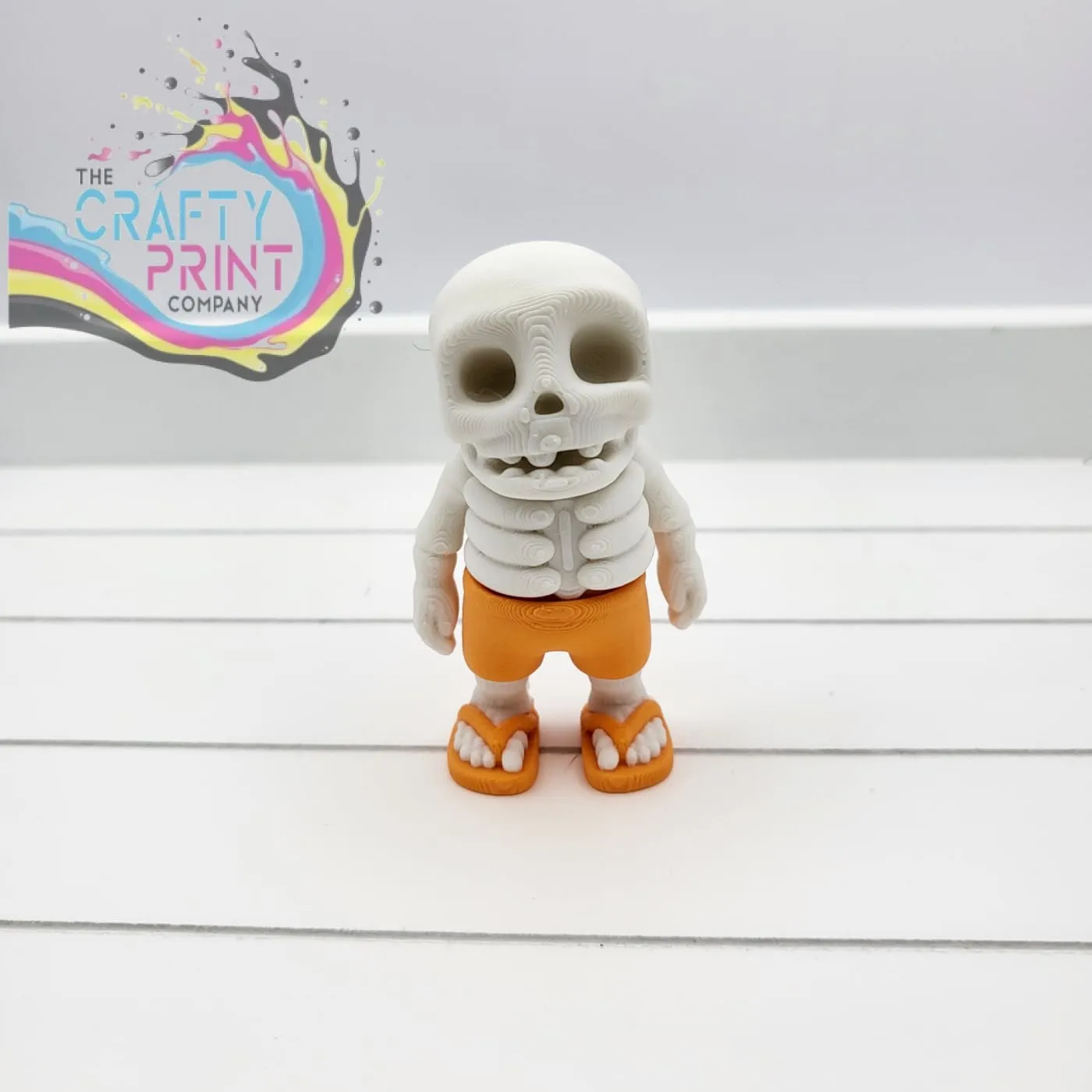 3D Printed Fully Articulated Mini Summer Ready Skeleton Fidget