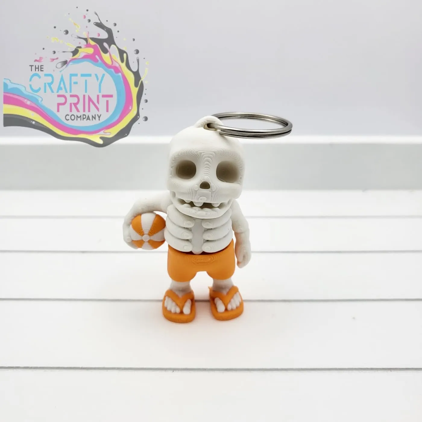 3D Printed Fully Articulated Mini Summer Ready Skeleton Fidget