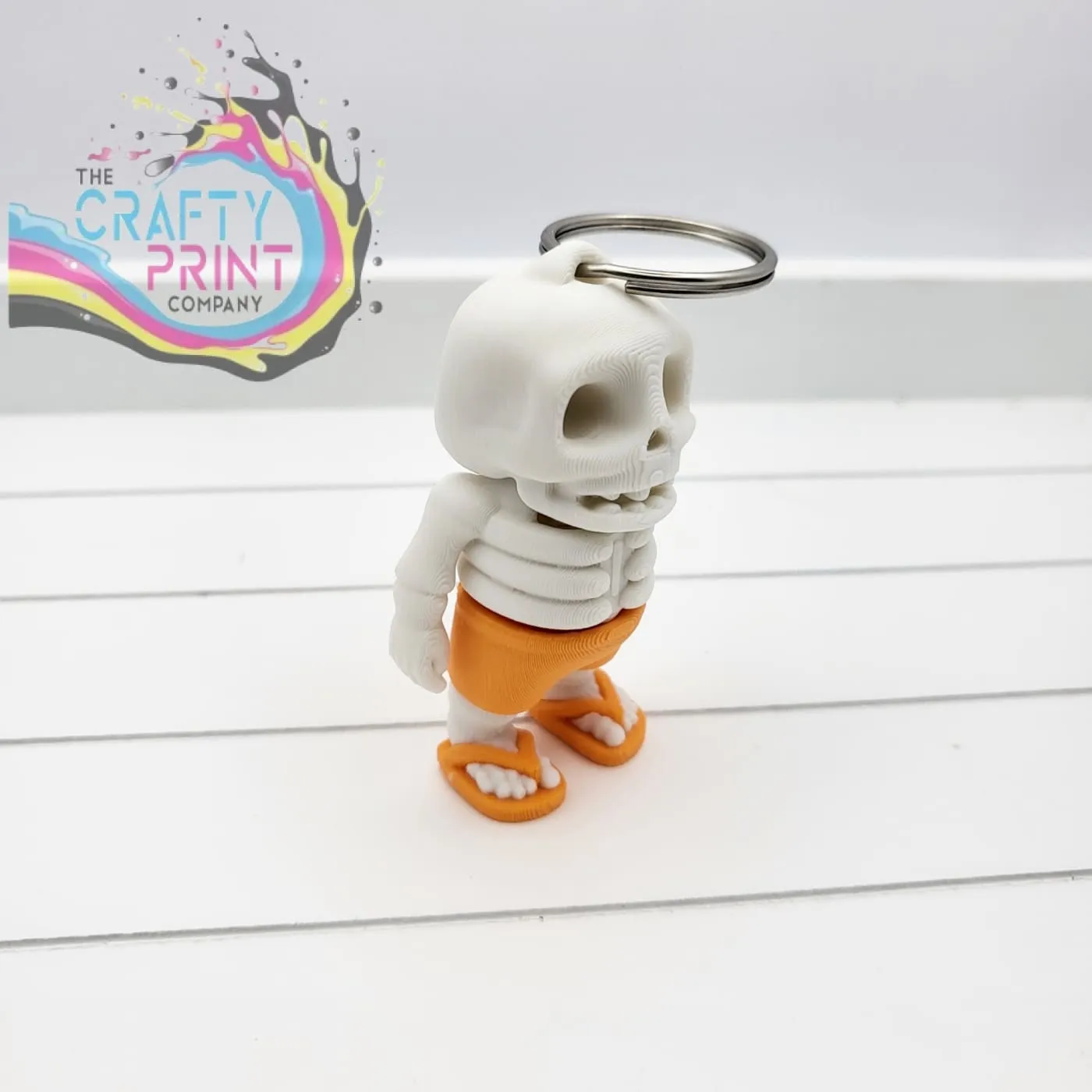 3D Printed Fully Articulated Mini Summer Ready Skeleton Fidget