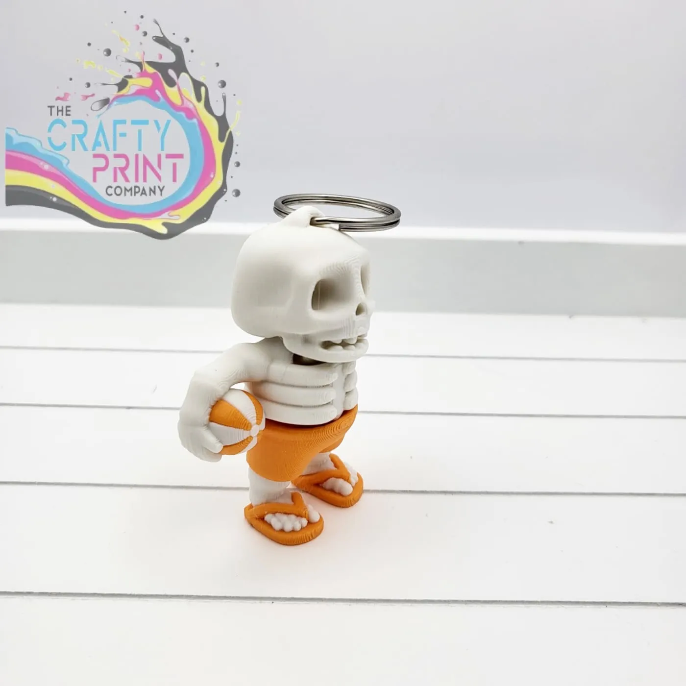 3D Printed Fully Articulated Mini Summer Ready Skeleton Fidget