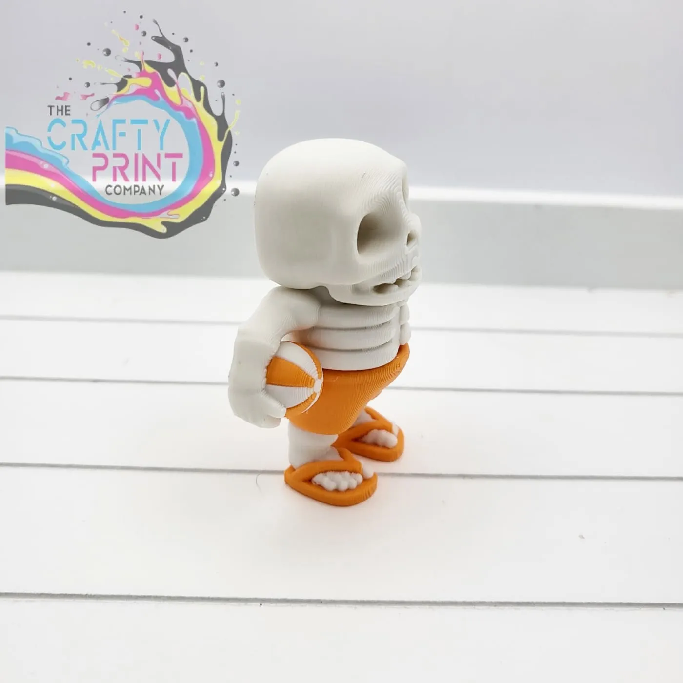 3D Printed Fully Articulated Mini Summer Ready Skeleton Fidget