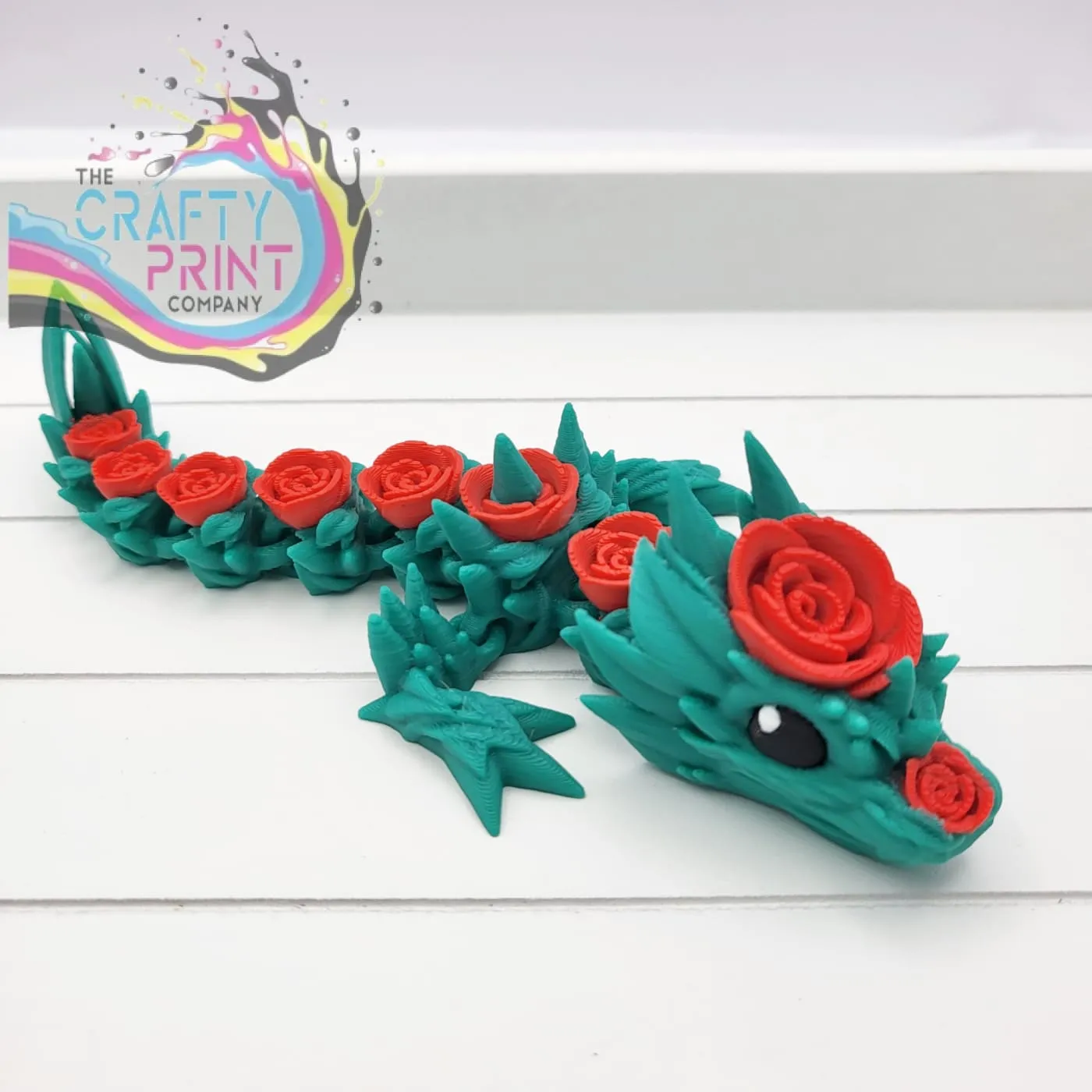 3D Printed Rose Dragon and Rose Egg