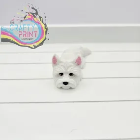 3D Printed Westie Articulated Flexi Keyring/Fidget