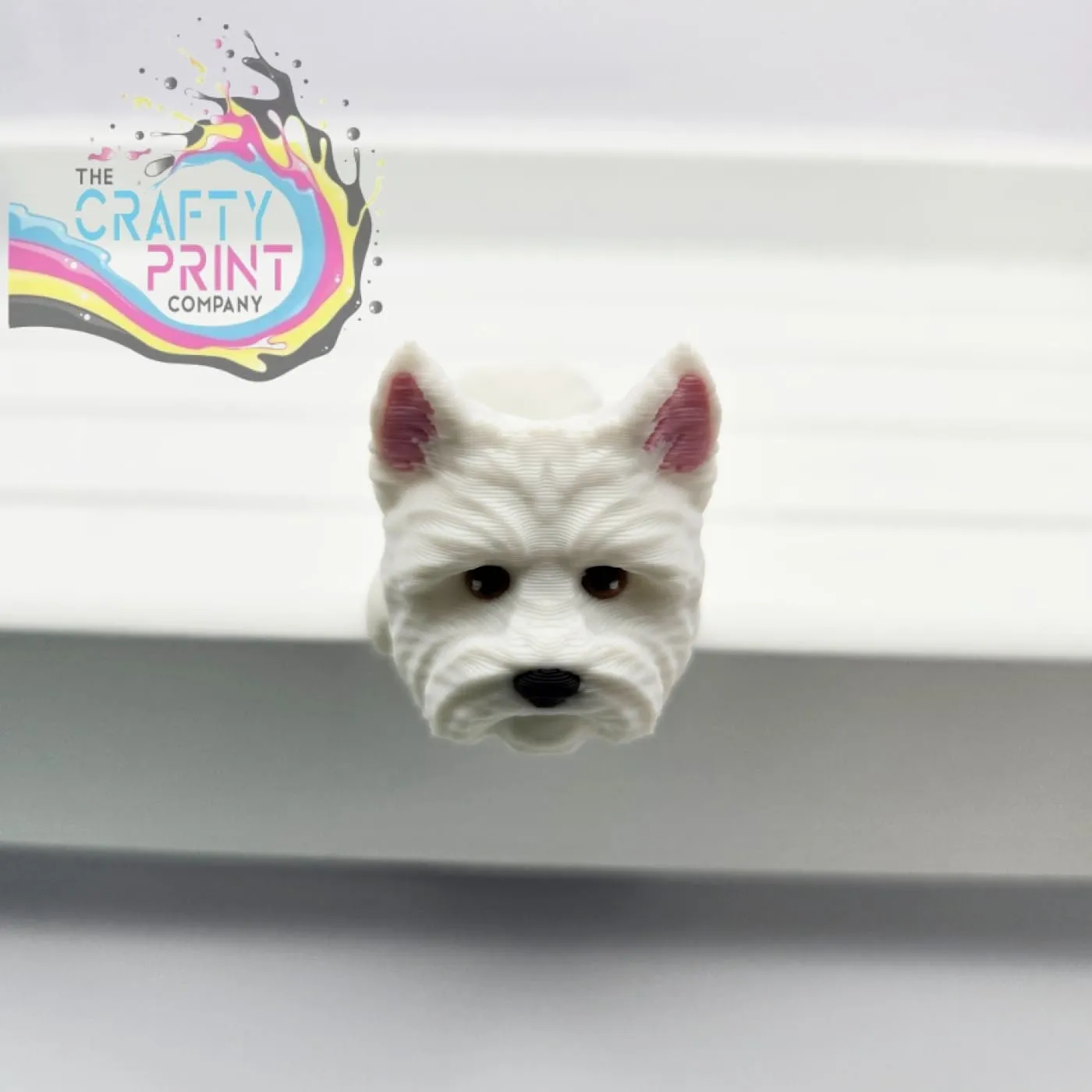 3D Printed Westie Articulated Flexi Keyring/Fidget