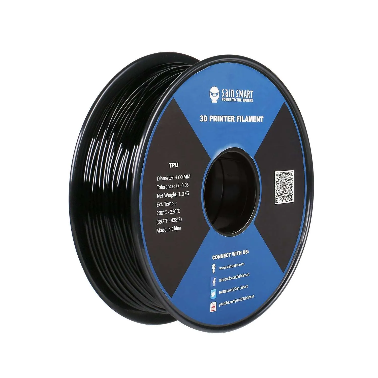 3mm TPU, Variety Colors, TPU Flexible Filament 1kg/2.2lbs