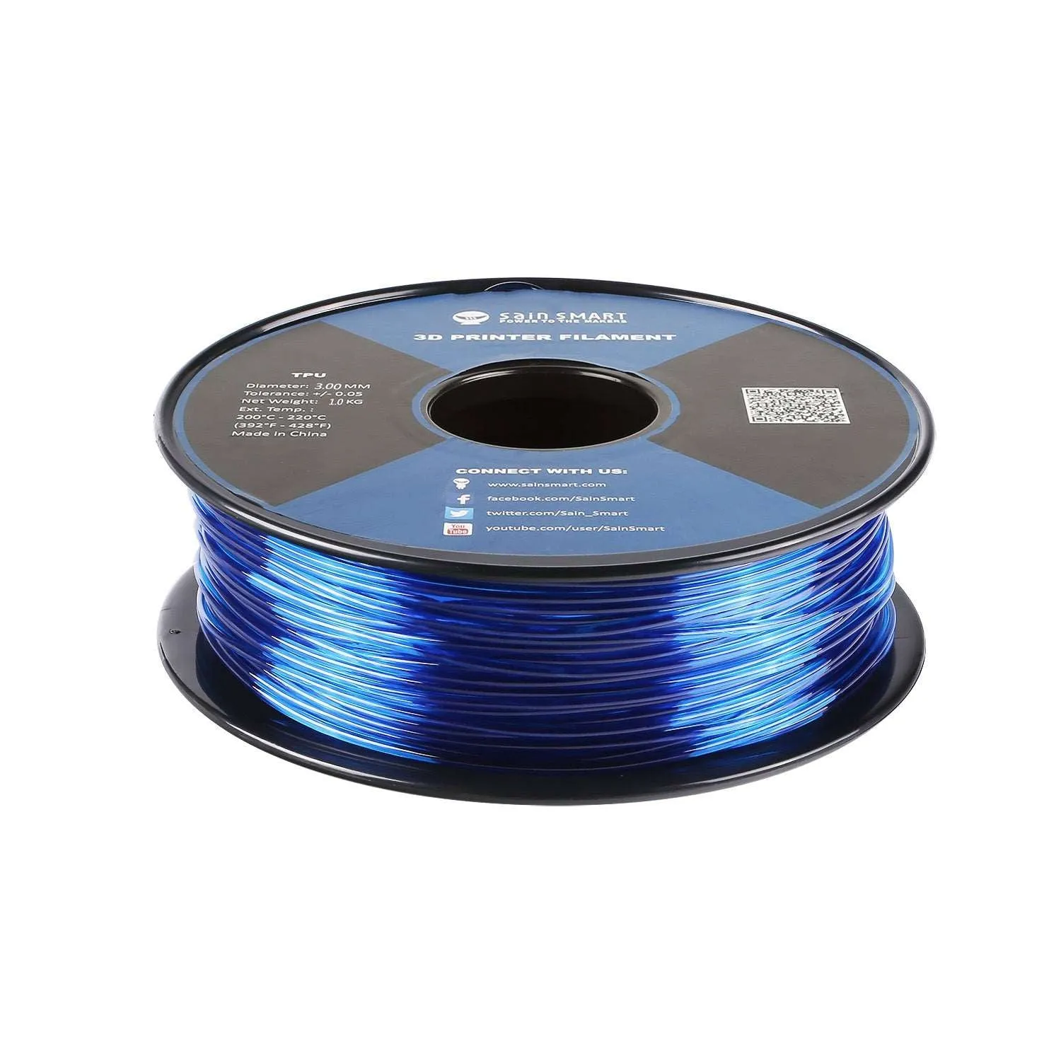 3mm TPU, Variety Colors, TPU Flexible Filament 1kg/2.2lbs