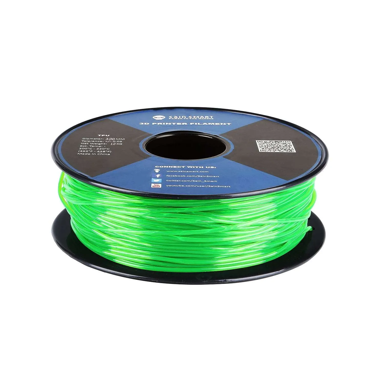 3mm TPU, Variety Colors, TPU Flexible Filament 1kg/2.2lbs