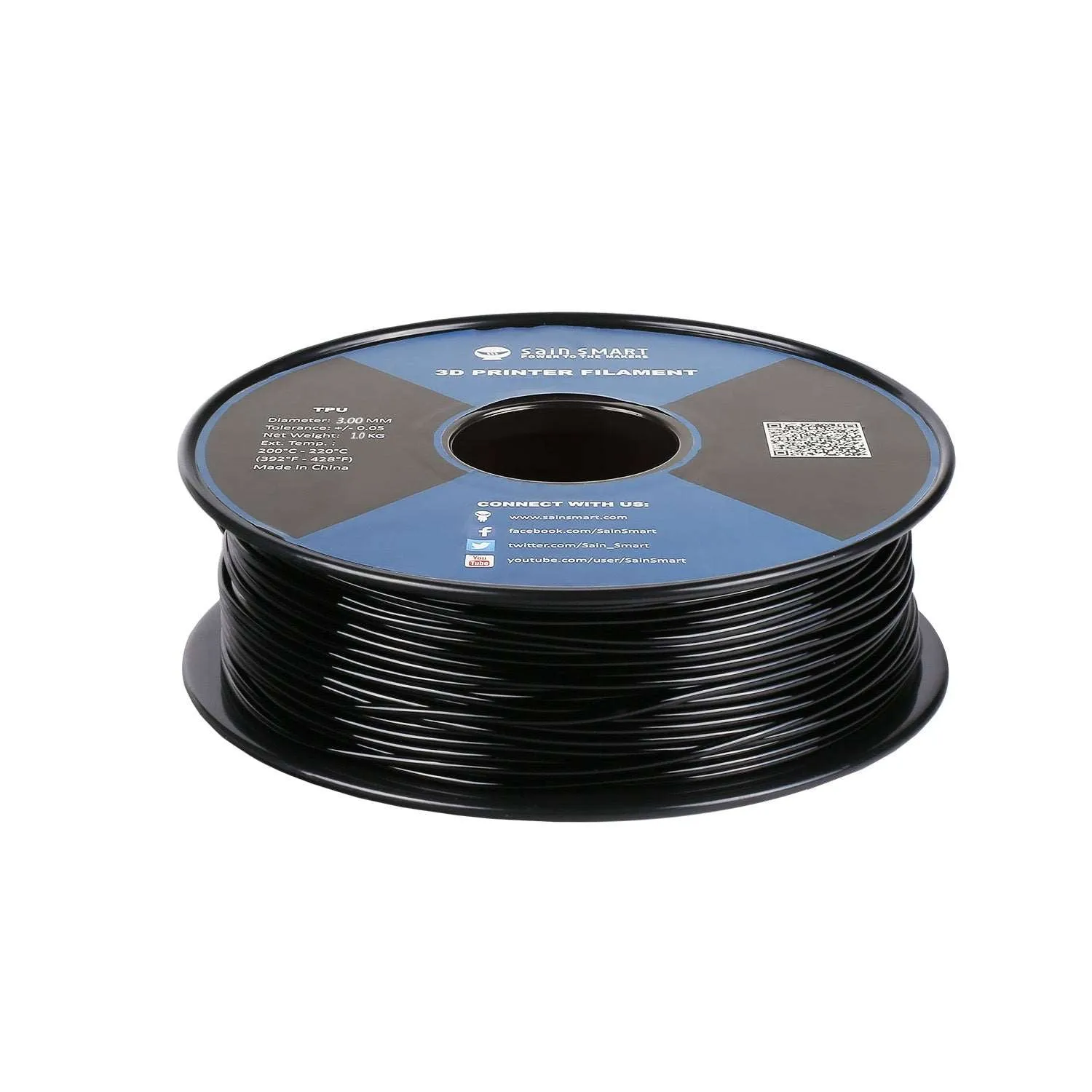 3mm TPU, Variety Colors, TPU Flexible Filament 1kg/2.2lbs