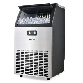 45-65kg Commercial Ice Machine Stainless, LCD, Self-Cleaning