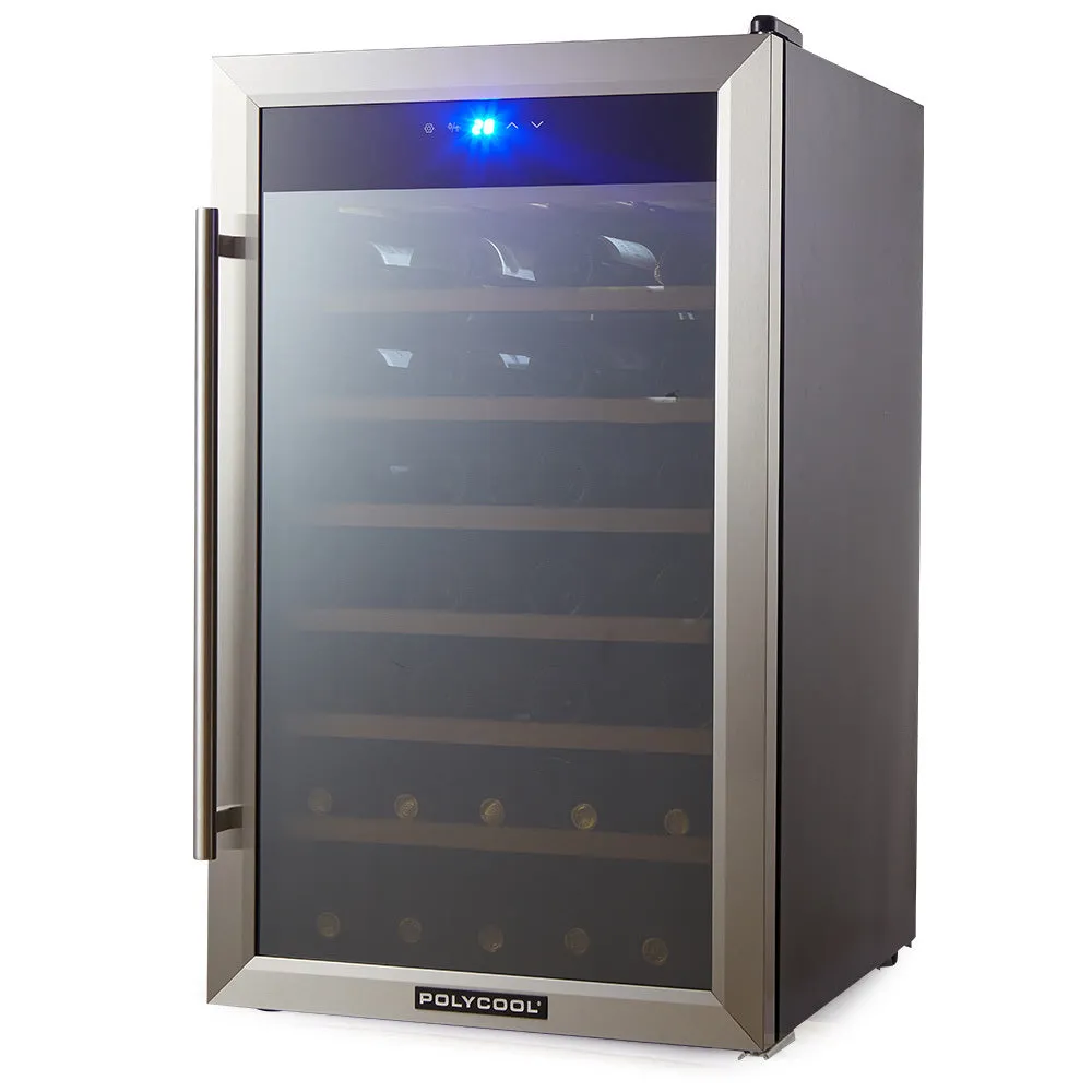 51 Bottle Wine Cooler, Compressor, Digital Display, PolyCool