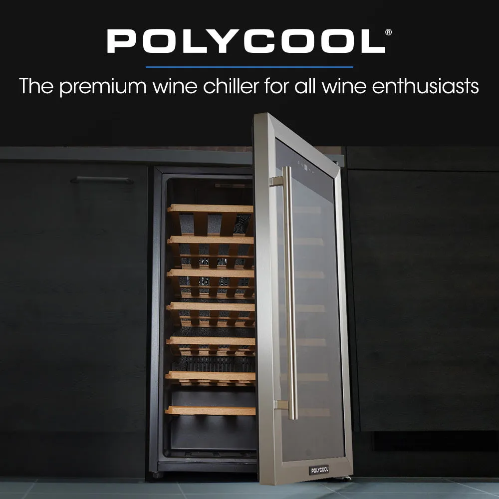 51 Bottle Wine Cooler, Compressor, Digital Display, PolyCool