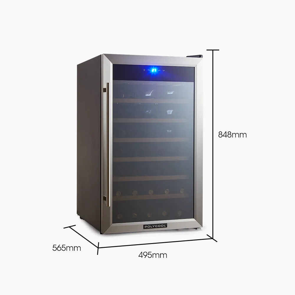 51 Bottle Wine Cooler, Compressor, Digital Display, PolyCool