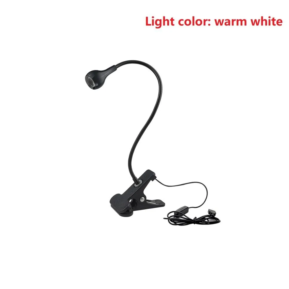 5V USB power LED Desk lamp Flexible study Reading Book lights Eye Protect Table lamp With Clip for home bedroom study lighting