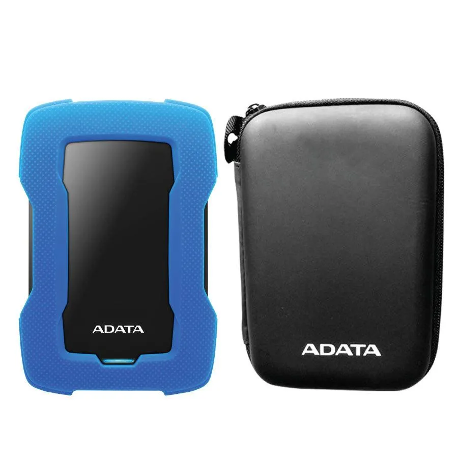 ADATA HD330 SHOCK-PROOF EXTERNAL HARD DRIVE 1TB (BLUE)   ADATA HARD CASE