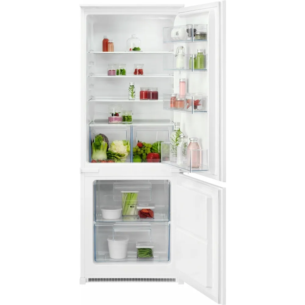 AEG OSC5S14ES Fully Integrated 70/30 Fridge Freezer Low Frost with Sliding Hinge,E Rated