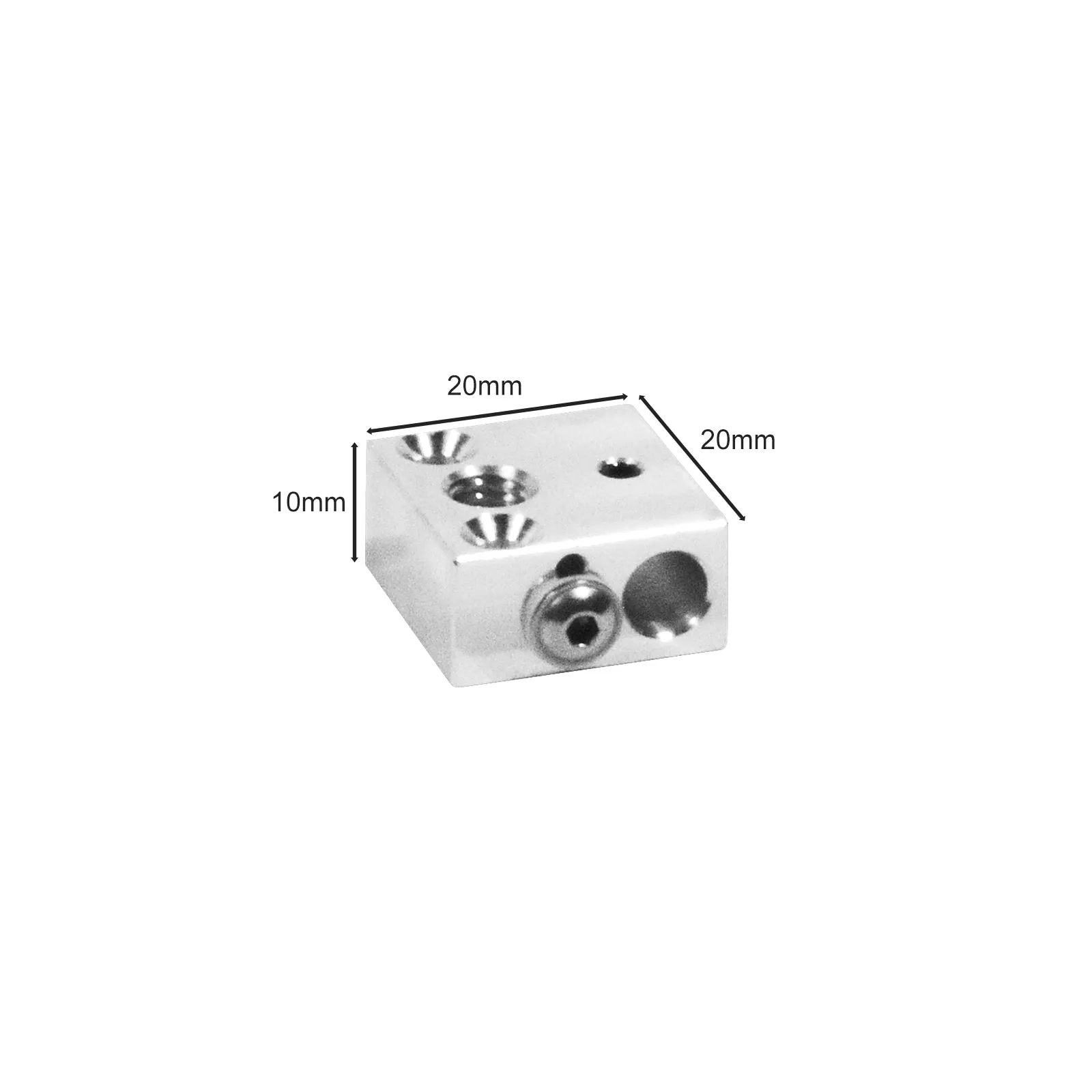 Aluminium Heated Block Hot End