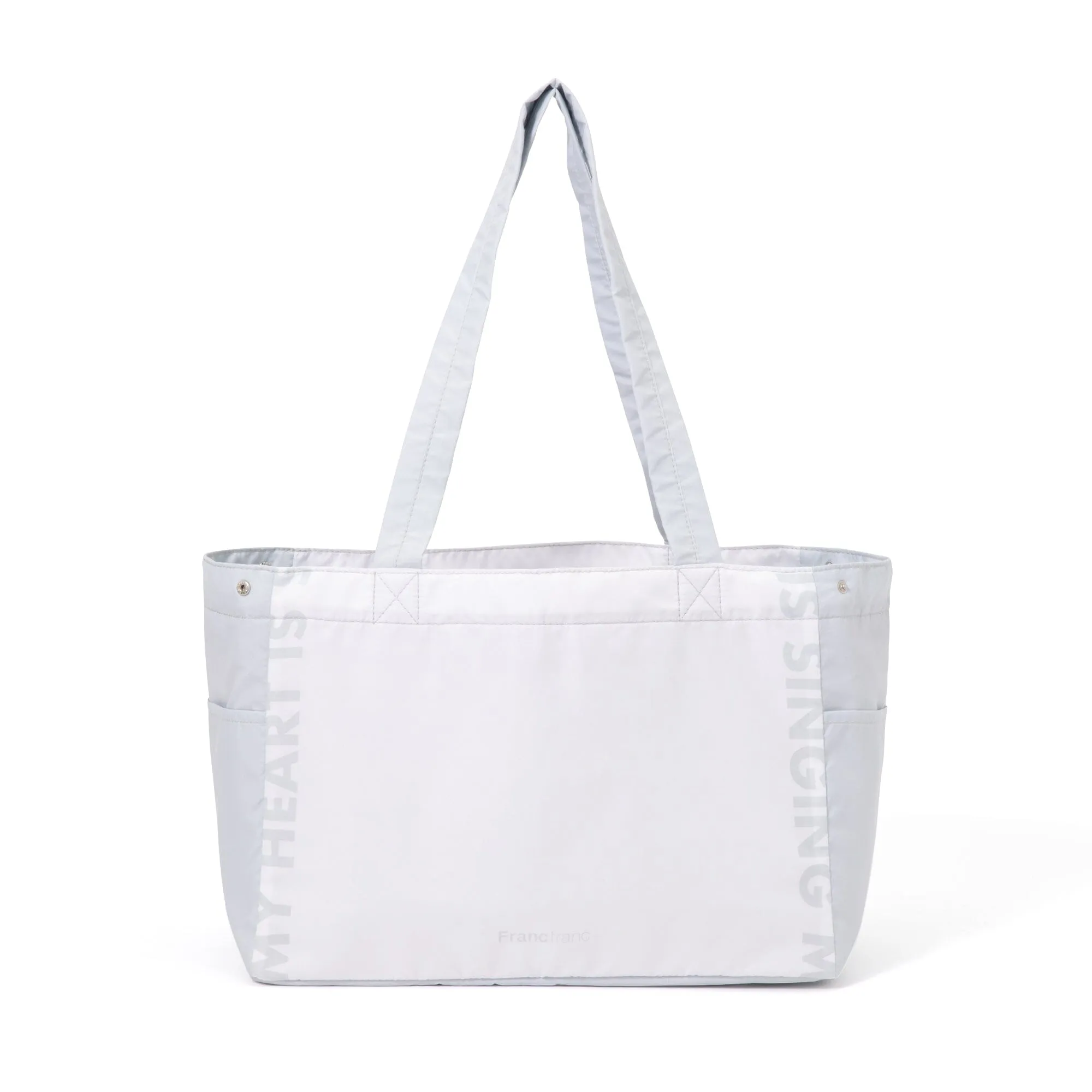 Bicolor Cooler Basket Bag  White