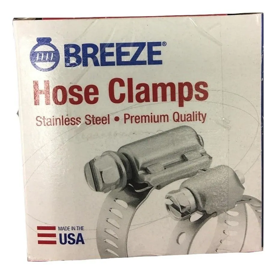 Breeze Constant-Torque 1 1/4 - 2 1/8 Inch Range, 5/8" 304 SS Band CT200LSS | 5 PACK