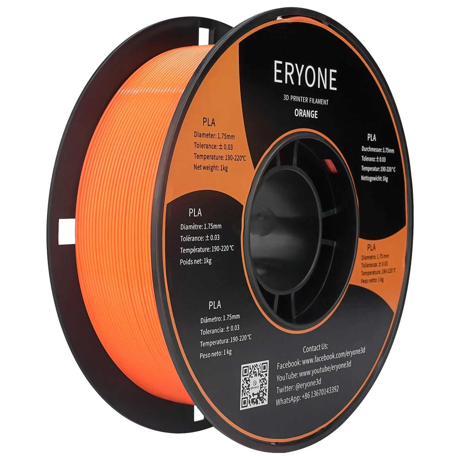 Bundle Sale- ERYONE PLA&Carbon Fiber PLA 3D Filament 1kg  FREE SHIPPING(MOQ:10 rolls,can mix color)