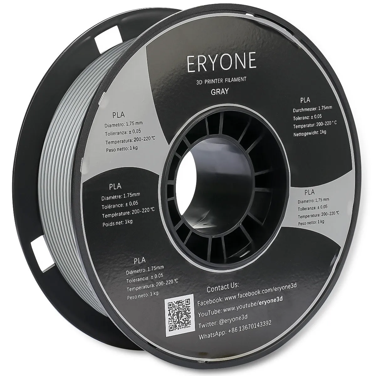 Bundle Sale- ERYONE PLA&Carbon Fiber PLA 3D Filament 1kg  FREE SHIPPING(MOQ:10 rolls,can mix color)