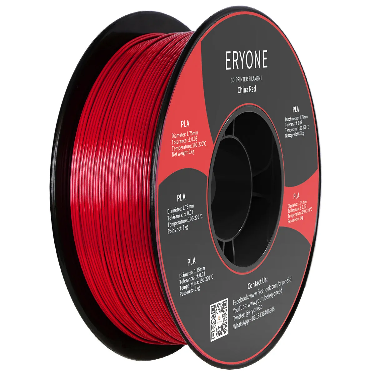 Bundle Sale- ERYONE PLA&Carbon Fiber PLA 3D Filament 1kg  FREE SHIPPING(MOQ:10 rolls,can mix color)