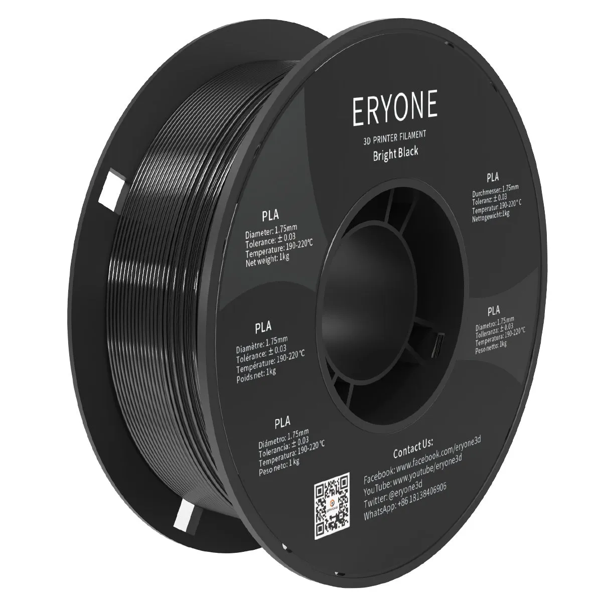 Bundle Sale- ERYONE PLA&Carbon Fiber PLA 3D Filament 1kg  FREE SHIPPING(MOQ:10 rolls,can mix color)