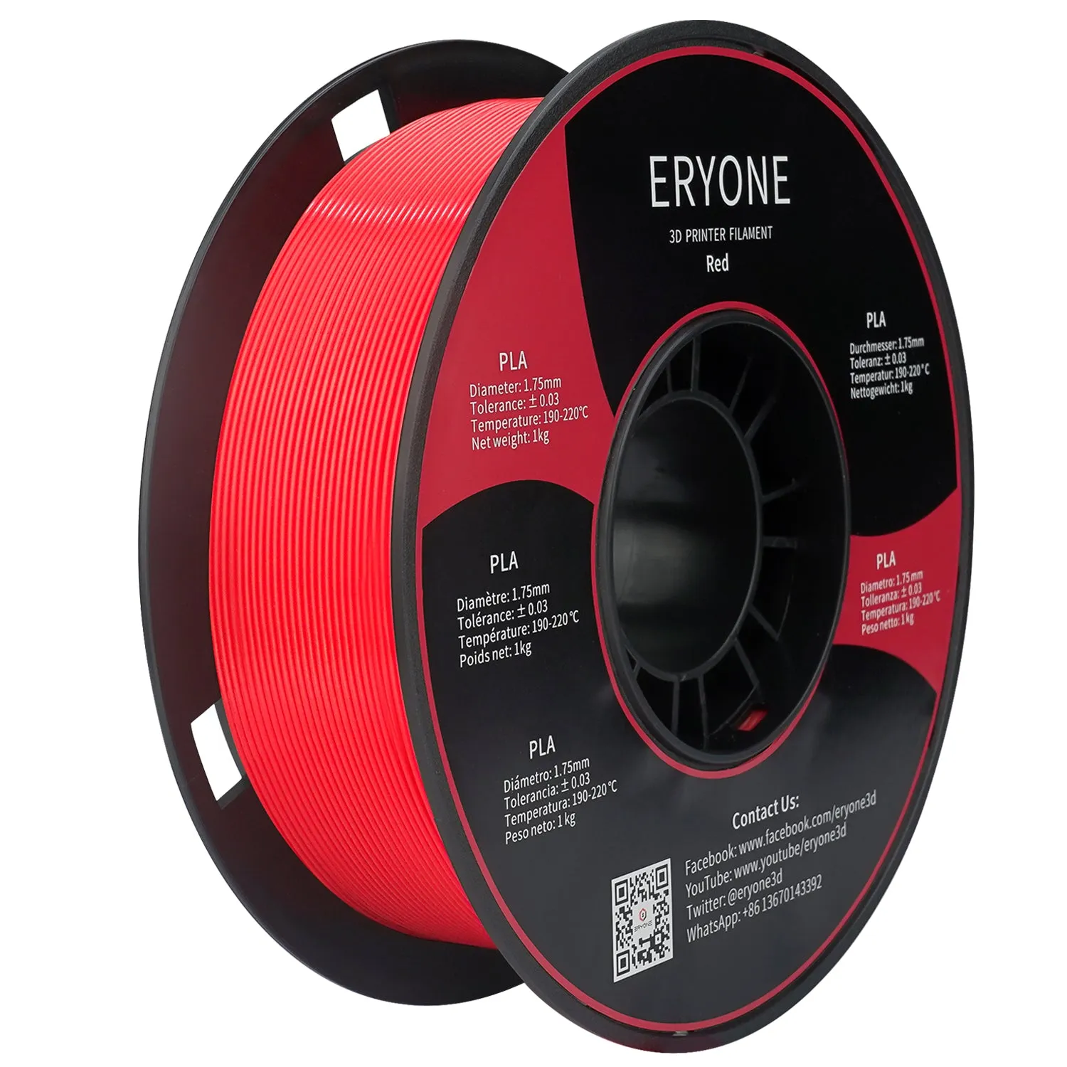 Bundle Sale- ERYONE PLA&Carbon Fiber PLA 3D Filament 1kg  FREE SHIPPING(MOQ:10 rolls,can mix color)