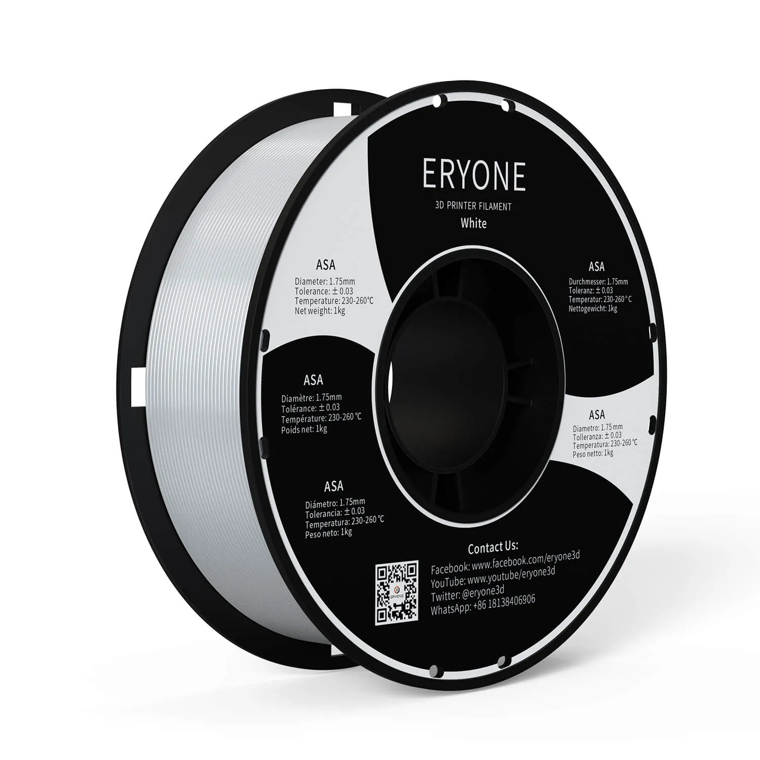 Bundle Sale- ERYONE PLA&Carbon Fiber PLA 3D Filament 1kg  FREE SHIPPING(MOQ:10 rolls,can mix color)