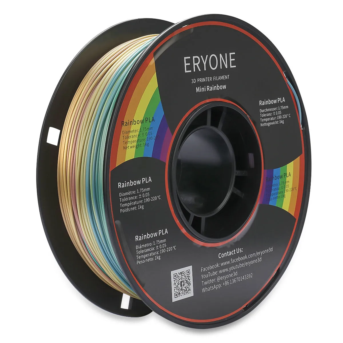 (CA only)Pre-sale- ERYONE All Series PLA 3D Filament 1kg  FREE SHIPPING(MOQ:20 rolls,can mix color)