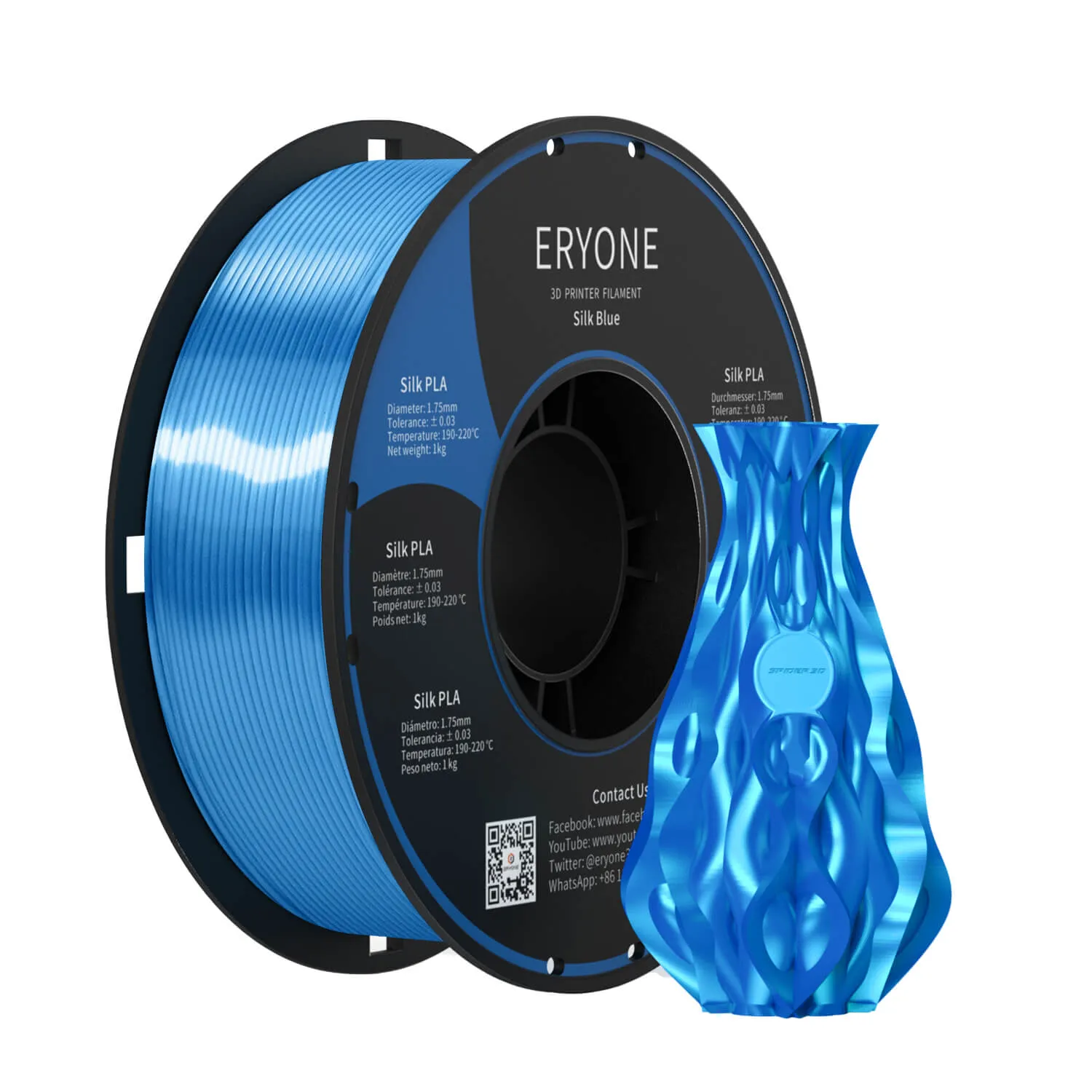 (CA only)Pre-sale- ERYONE All Series PLA 3D Filament 1kg  FREE SHIPPING(MOQ:20 rolls,can mix color)