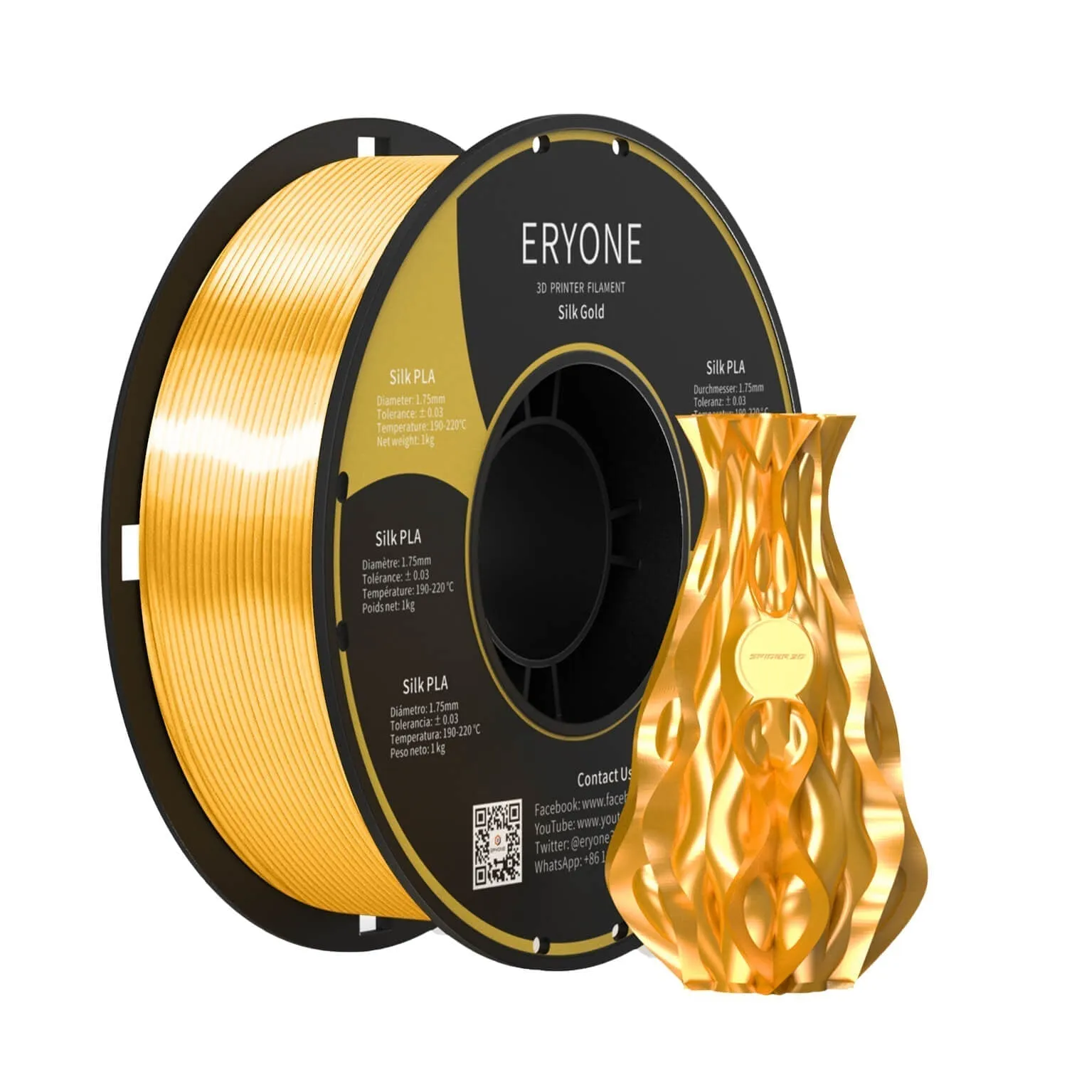 (CA only)Pre-sale- ERYONE All Series PLA 3D Filament 1kg  FREE SHIPPING(MOQ:20 rolls,can mix color)