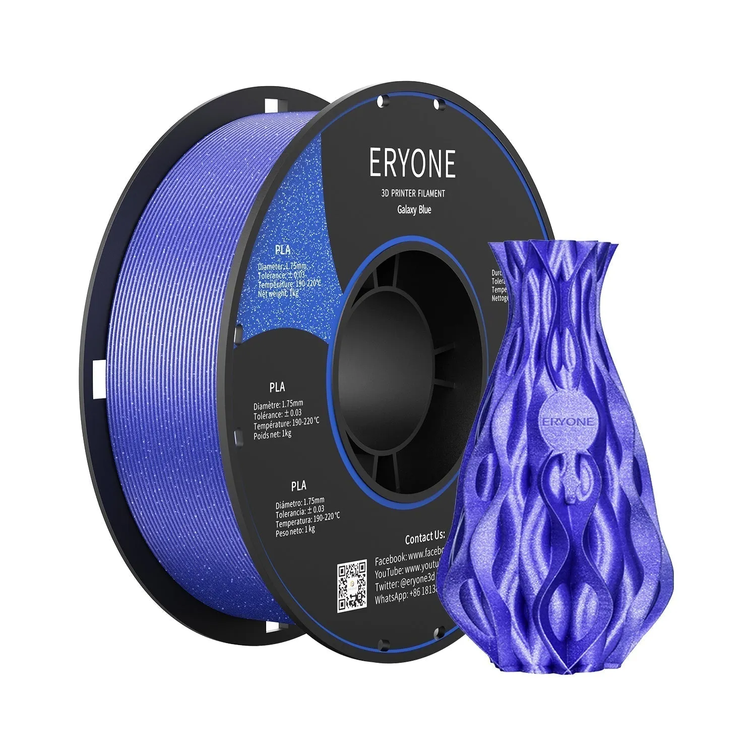 (CA only)Pre-sale- ERYONE All Series PLA 3D Filament 1kg  FREE SHIPPING(MOQ:20 rolls,can mix color)