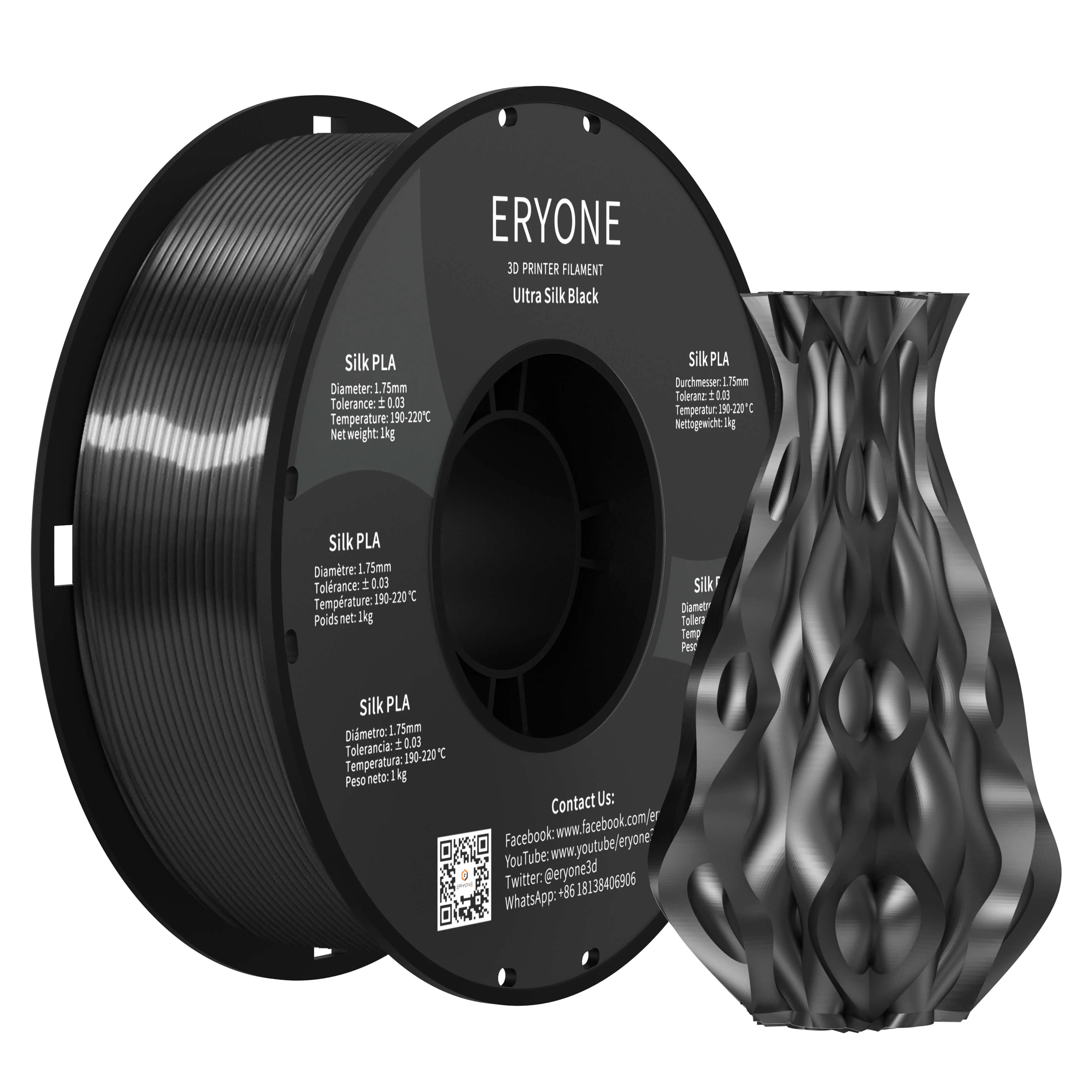 (CA only)Pre-sale- ERYONE All Series PLA 3D Filament 1kg  FREE SHIPPING(MOQ:20 rolls,can mix color)