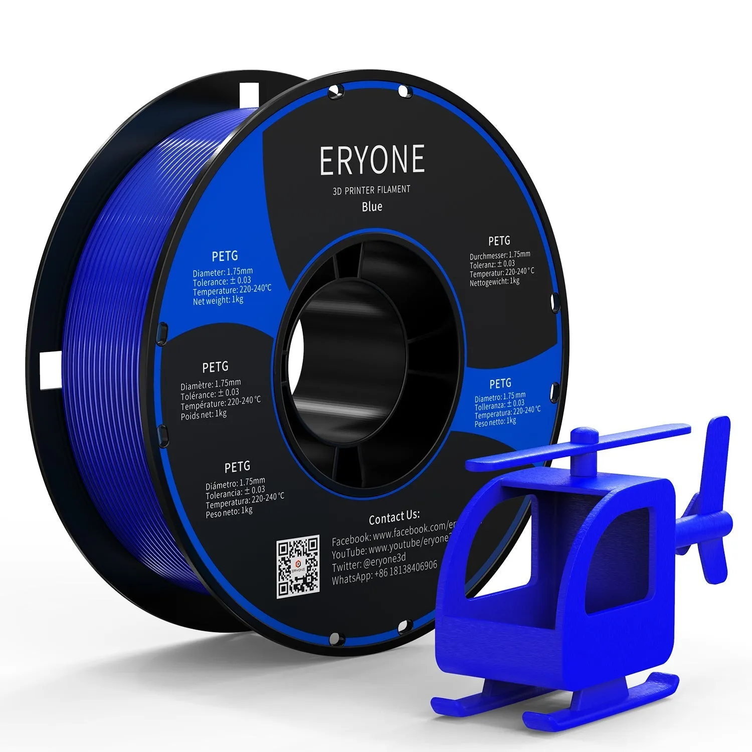 (CA only)Pre-sale- ERYONE All Series PLA 3D Filament 1kg  FREE SHIPPING(MOQ:20 rolls,can mix color)