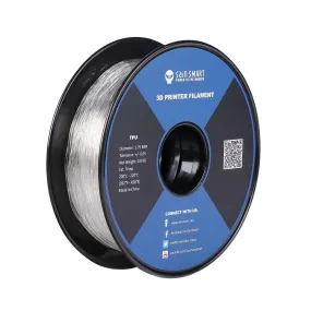 Clear, Flexible TPU Filament 1.75mm 0.8kg/1.76lb