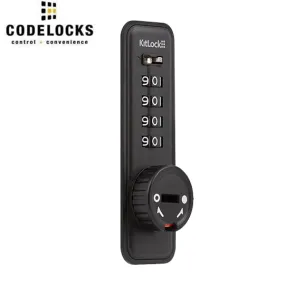 CodeLocks - KL15 - Mechanical Combination Lock - Kit Lock - Optional function - Optional Handing - Black