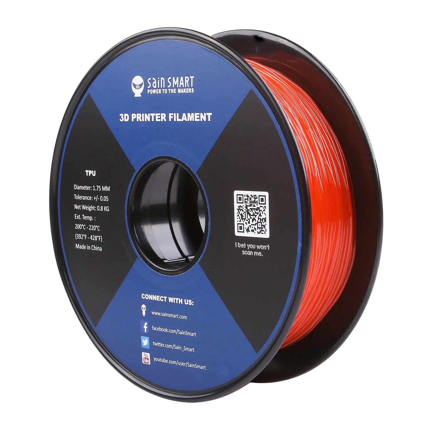 [Discontinued] Living Coral, Flexible TPU Filament 1.75mm 0.8kg/1.76lb