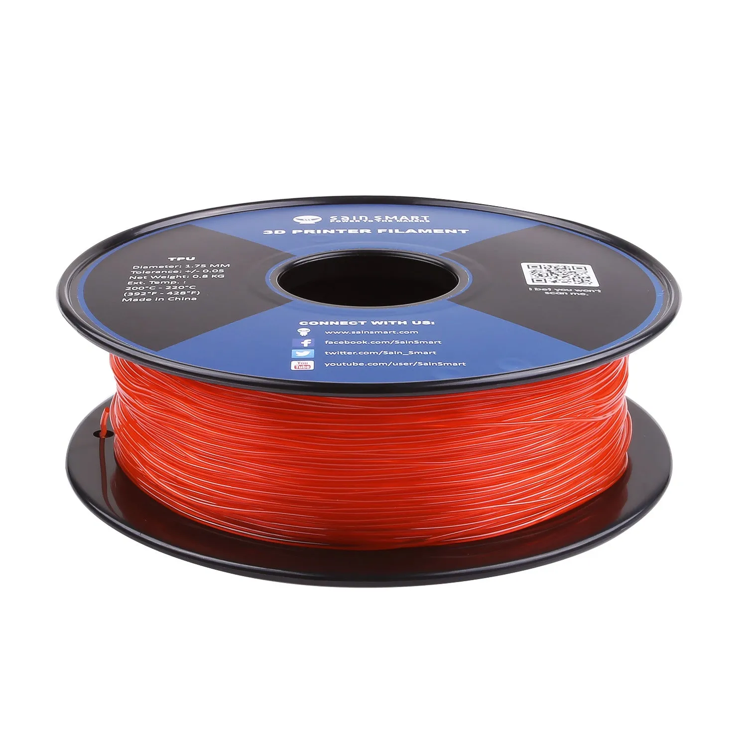 [Discontinued] Living Coral, Flexible TPU Filament 1.75mm 0.8kg/1.76lb