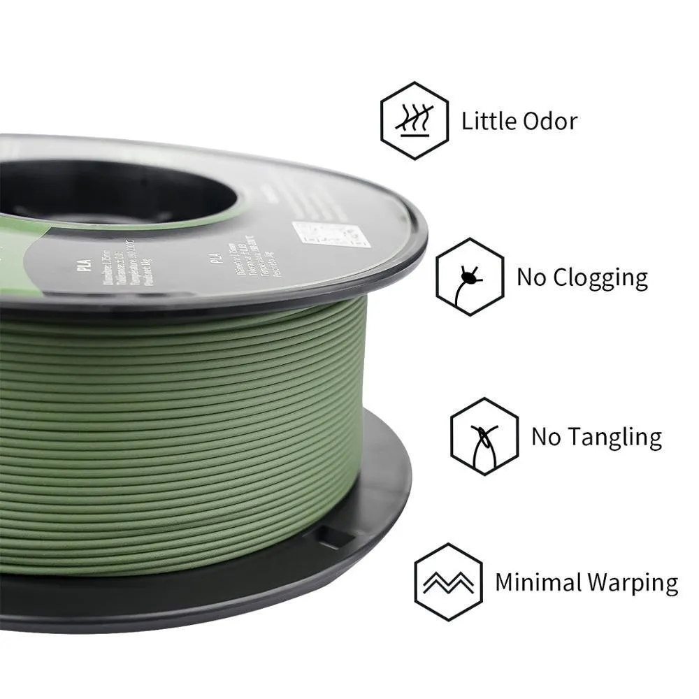 ERYONE Matte PLA Filament: 1kg 1.75mm 3D Printer Filament