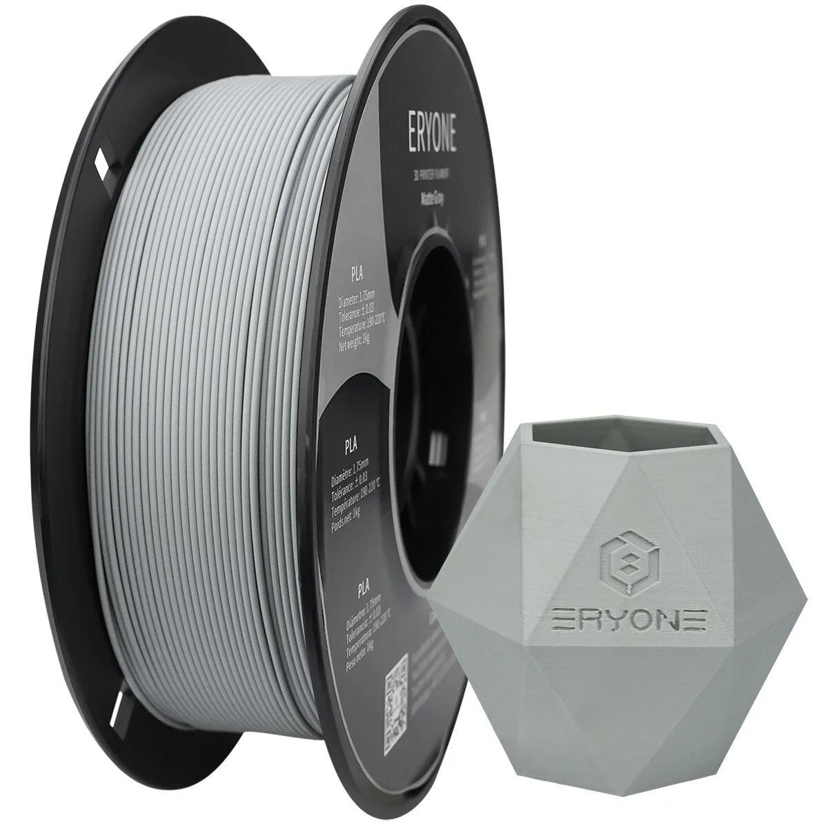 ERYONE Matte PLA Filament: 1kg 1.75mm 3D Printer Filament