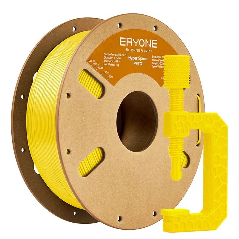 ERYONE PETG Filament, 1.75mm ±0.03mm Filament for 3D Printer, 1KG(2.2LBS)/ Spool