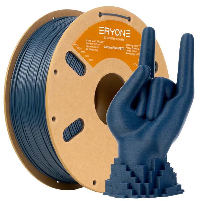 ERYONE PETG Filament, 1.75mm ±0.03mm Filament for 3D Printer, 1KG(2.2LBS)/ Spool