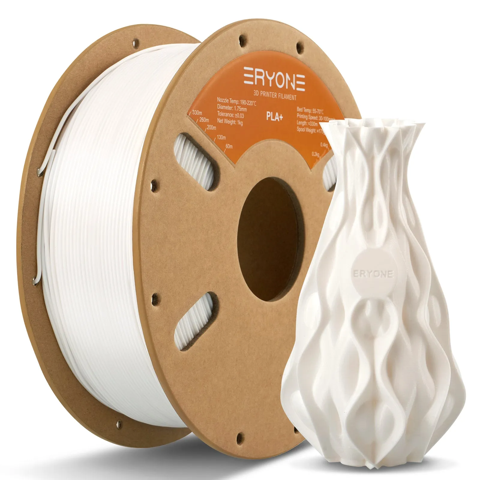 ERYONE PLA  3D Printer Filament, Dimensional Accuracy  /- 0.05 mm 1kg (2.2LBS)/Spool, 1.75mm