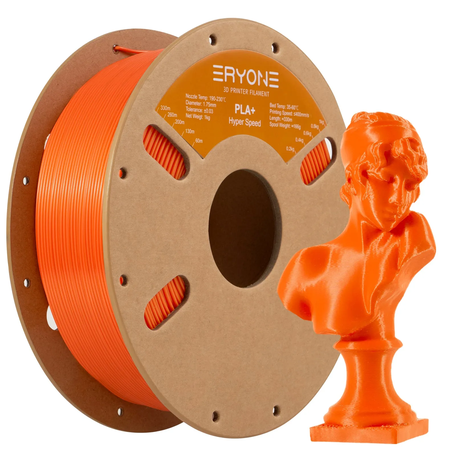 ERYONE PLA  3D Printer Filament, Dimensional Accuracy  /- 0.05 mm 1kg (2.2LBS)/Spool, 1.75mm